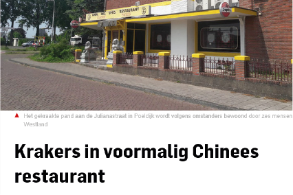 Krakers: van tuinderswoning naar Chinees restaurant naar ?